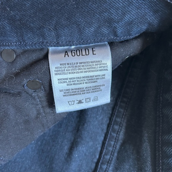 Agolde Riley Women's Dark Blue Jeans - Picture 5 of 6